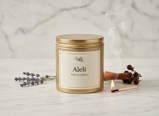 Vela Aromatica - Abundancia, Bienestar, Salud, Meditación